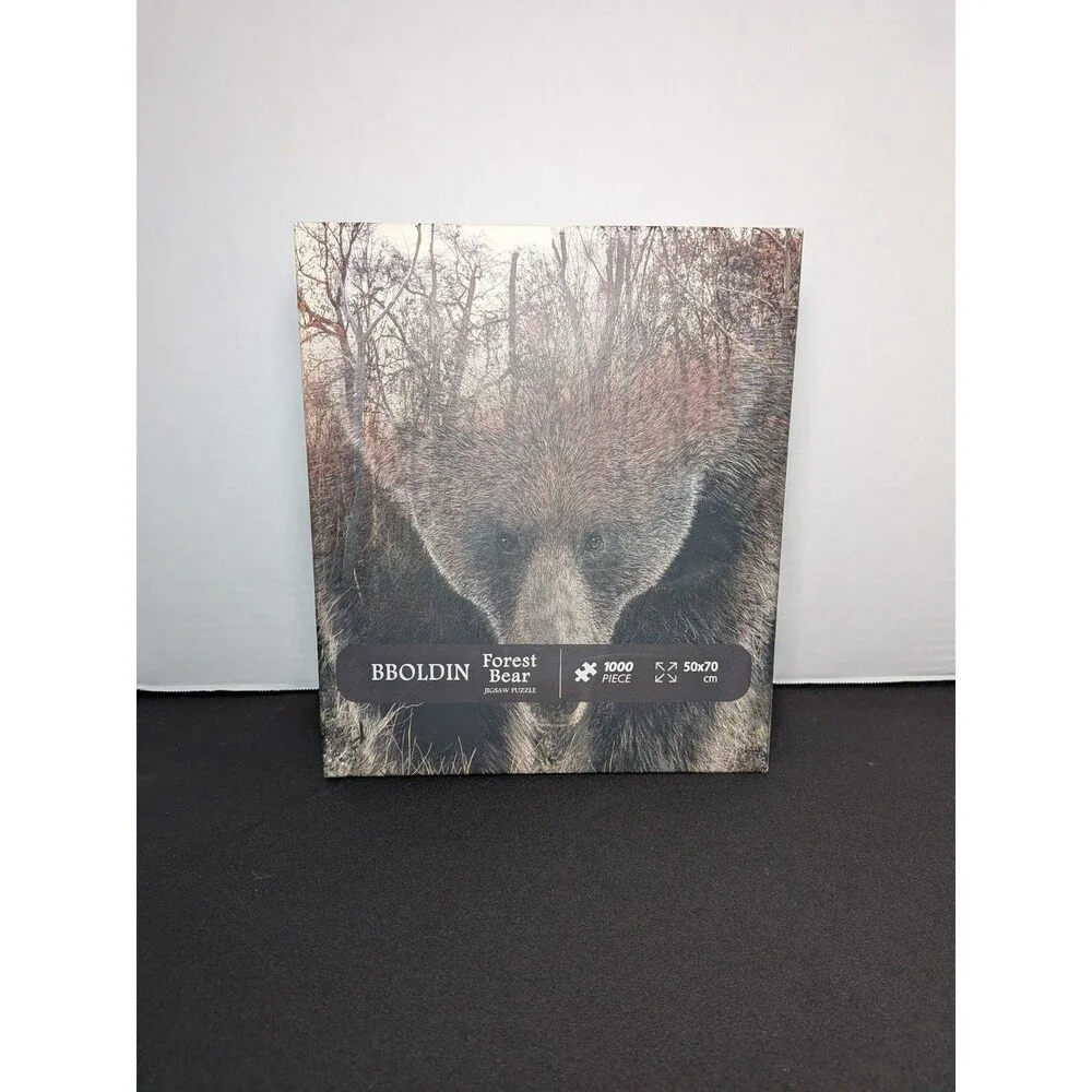 Bear Woods Jigsaw Puzzles for Adult 1000 Piece Difficulty Hard Trees Forest Wild